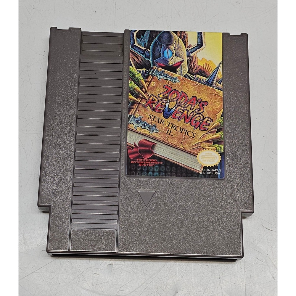Zoda's Revenge StarTropics II Nintendo NES Game Cartridge NES-6C-USA Retro 8-Bit